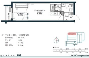 quador藤崎の物件間取画像